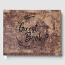 Search for leather guest books Country