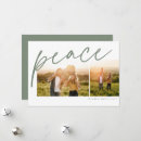 Search for peace holiday cards Green