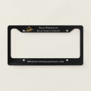 Search for gold license plate frames Business
