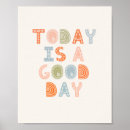 Search for today is a good day posters Typography