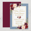 Search for dusty blue and gold wedding invitations Elegant
