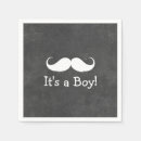 Search for mustache napkins Baby shower