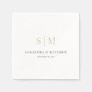 Search for gold and white wedding napkins Formal