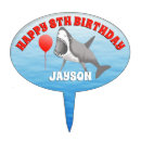 Search for shark cake toppers Great white shark