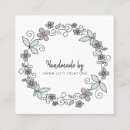Search for artisan business cards Handmade