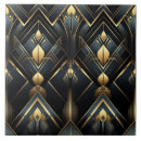 Search for black art deco tiles Black and gold