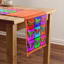 Search for multicolored table runners Retro