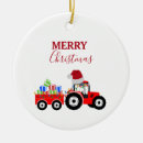 Search for red truck ornaments Xmas
