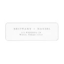 Search for silver return address labels Minimalist