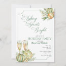 Search for making spirits bright invitations Gold