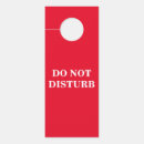 Search for do not disturb signs Red