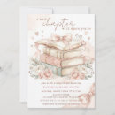 Search for a new chapter baby shower invitations Story book