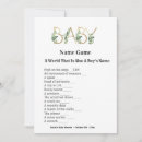 Search for guessing game baby shower invitations Greenery