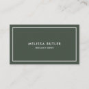 Search for dark green business cards Professional