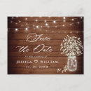 Search for mason jar save the date postcards Floral