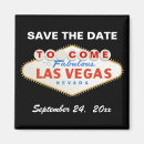 Search for las vegas save the date magnets Red