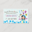 Search for cleaning services business cards Housekeeper