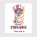 Search for corgi stickers Red white blue
