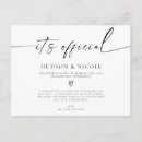 Search for we got married wedding announcement cards Minimalist