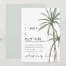 Search for palm trees baby shower invitations Mother to be