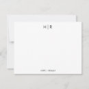 Search for couples monogram note cards Initial