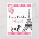 Search for dachshund birthday cards Pink