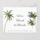 Search for tropical moving announcement cards Watercolor