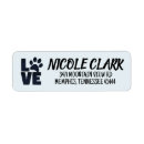 Search for dog paw print return address labels Cat