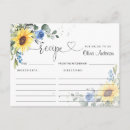 Search for sunflower recipe cards Rustic