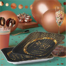 Search for 50th anniversary wedding plates Black and gold