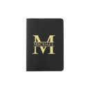 Search for monogrammed passport holders Black