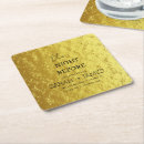 Search for gold foil coasters Elegant