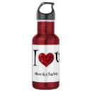 Search for couples water bottles I love you