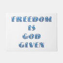 Search for christian doormats Blue