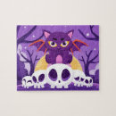 Search for halloween cat puzzles Full moon