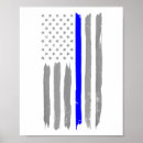 Search for police flag posters Blue