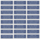 Search for large return address labels Typography