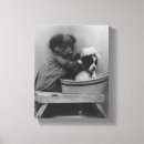 Search for funny dog canvas prints Black and white