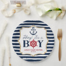 Search for nautical paper plates Baby shower