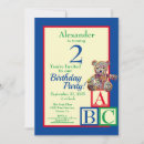 Search for alphabet birthday invitations Colorful