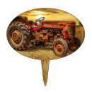 Search for tractor cake toppers Red