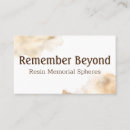 Search for memorial business cards Keepsake