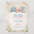 Search for denim bridal shower invitations Western