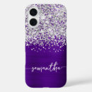 Search for purple glitter iphone cases Silver