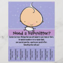 Search for babysitting flyers Business