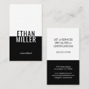 Search for plain white business cards Black and white