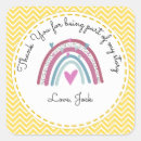 Search for teacher thank you stickers Rainbow