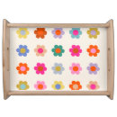 Search for colorful serving trays Abstract