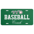 Search for baseball license plates Coach