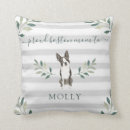 Search for boston terrier pillows Watercolor